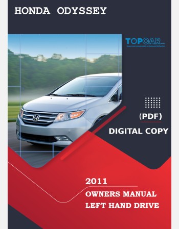 honda odyssey 2011 owners manual